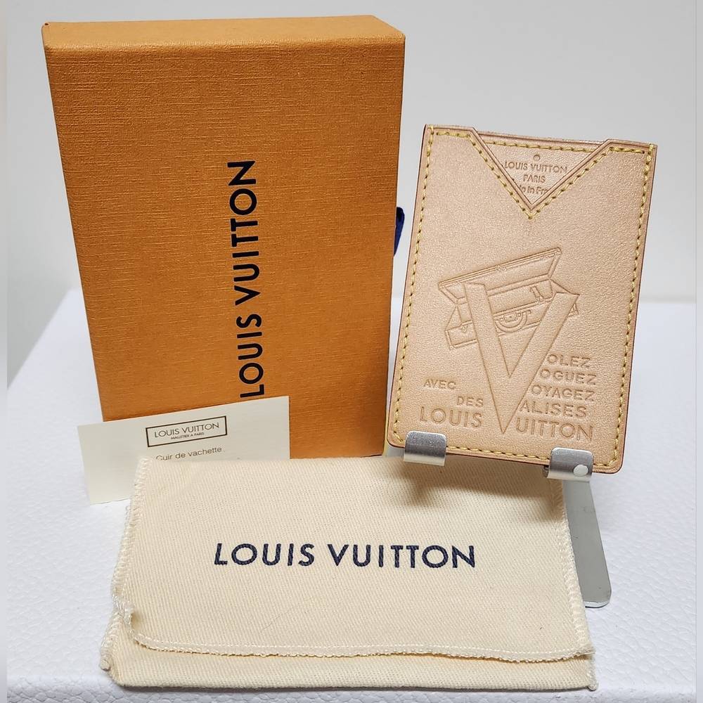 LOUIS VUITTON Voyagez Leather Limited Ed Card Holder COLLECTORS ITEM!!! - Picture 4 of 13